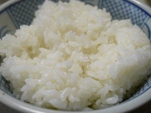 clean white rice