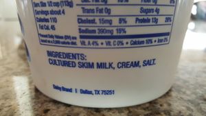 cottage cheese ingredients